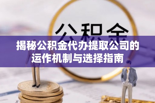 元氏揭秘公积金代办提取公司的运作机制与选择指南
