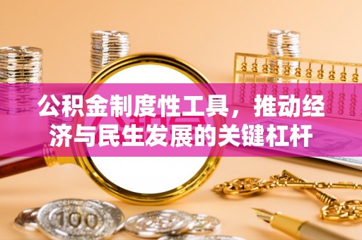 元氏公积金制度性工具，推动经济与民生发展的关键杠杆