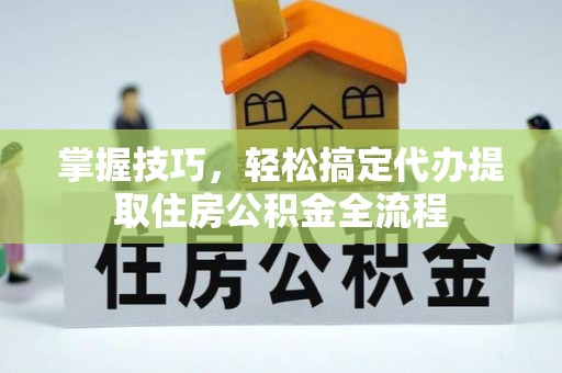 元氏掌握技巧，轻松搞定代办提取住房公积金全流程