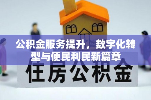 元氏公积金服务提升，数字化转型与便民利民新篇章